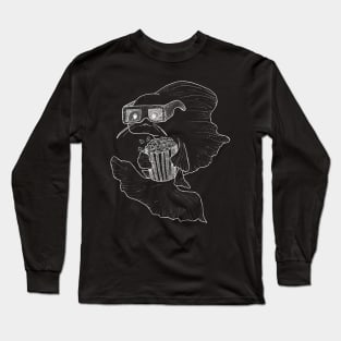 Movie Fish - Chalkboard style, Long Sleeve T-Shirt